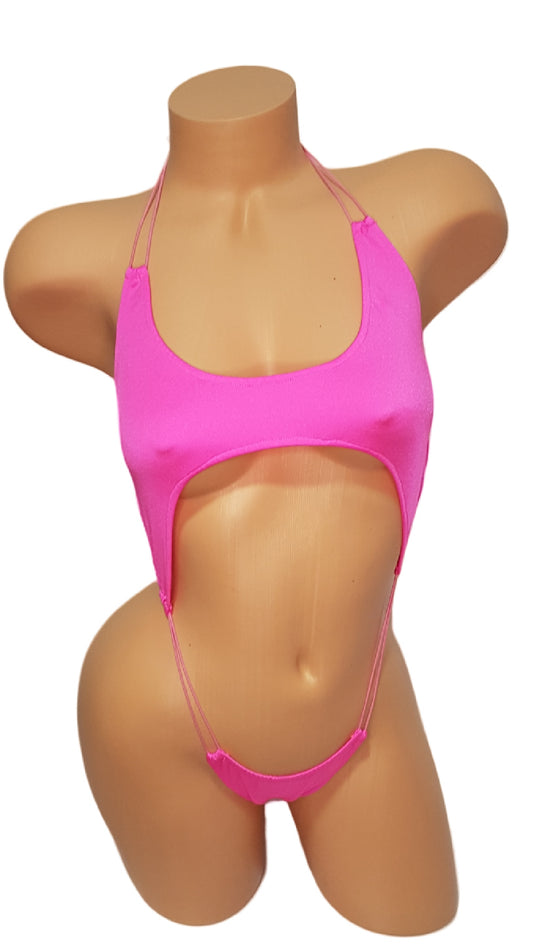 Cleo Bodysuit - Hot Pink