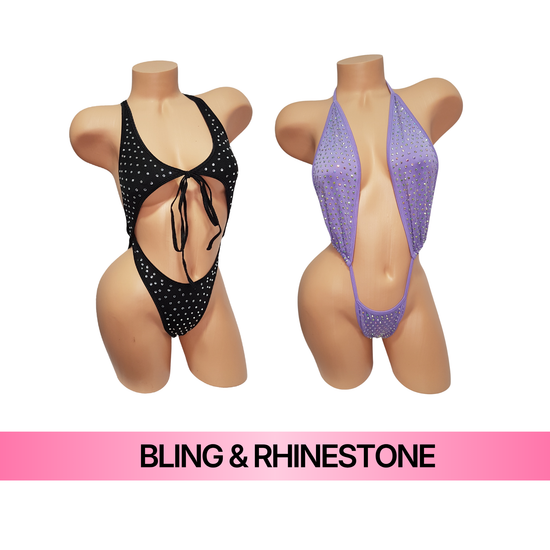Rhinestone exotic dancewear and stage costumes