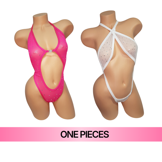 Rhinestone one piece exotic dancewear Australia